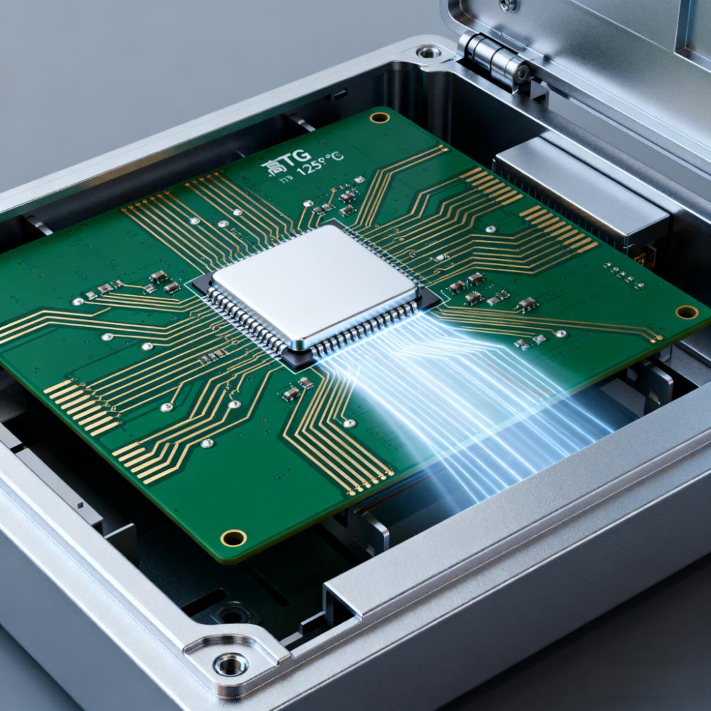 车载毫米波雷达高TG PCB特写，低热膨胀系数确保探测误差≤0.1米.jpeg