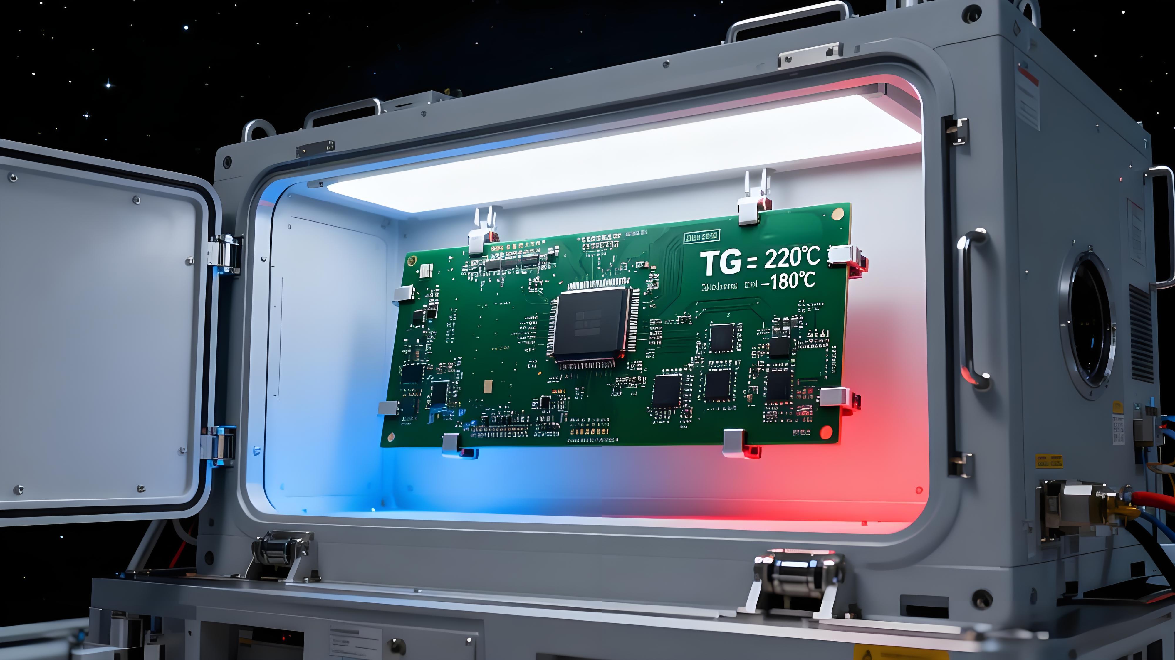 航天器导航系统高TG PCB封装场景，TG220℃板材耐受-180℃至150℃温度骤变.jpeg