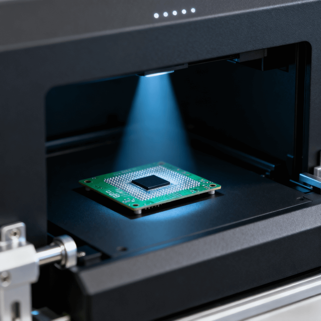 PCB可靠性测试 X-Ray检测设备 绿色PCB板BGA焊点检测.png