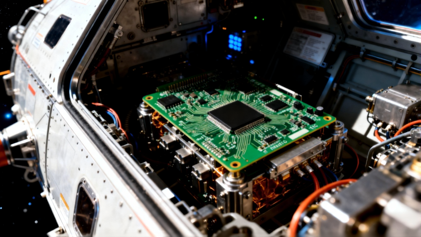 卫星或航天设备中的耐高温抗振动电路板,采用 PI 或 LCP 基材.png